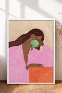 HOMEPACK Ahşap Çerçeveli Tablo Çerçeveli Poster Sanatsal Modern Duvar Dekoru BEK-8334
