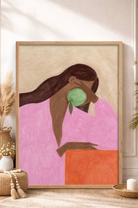 HOMEPACK Ahşap Çerçeveli Tablo Çerçeveli Poster Sanatsal Modern Duvar Dekoru BEK-8334