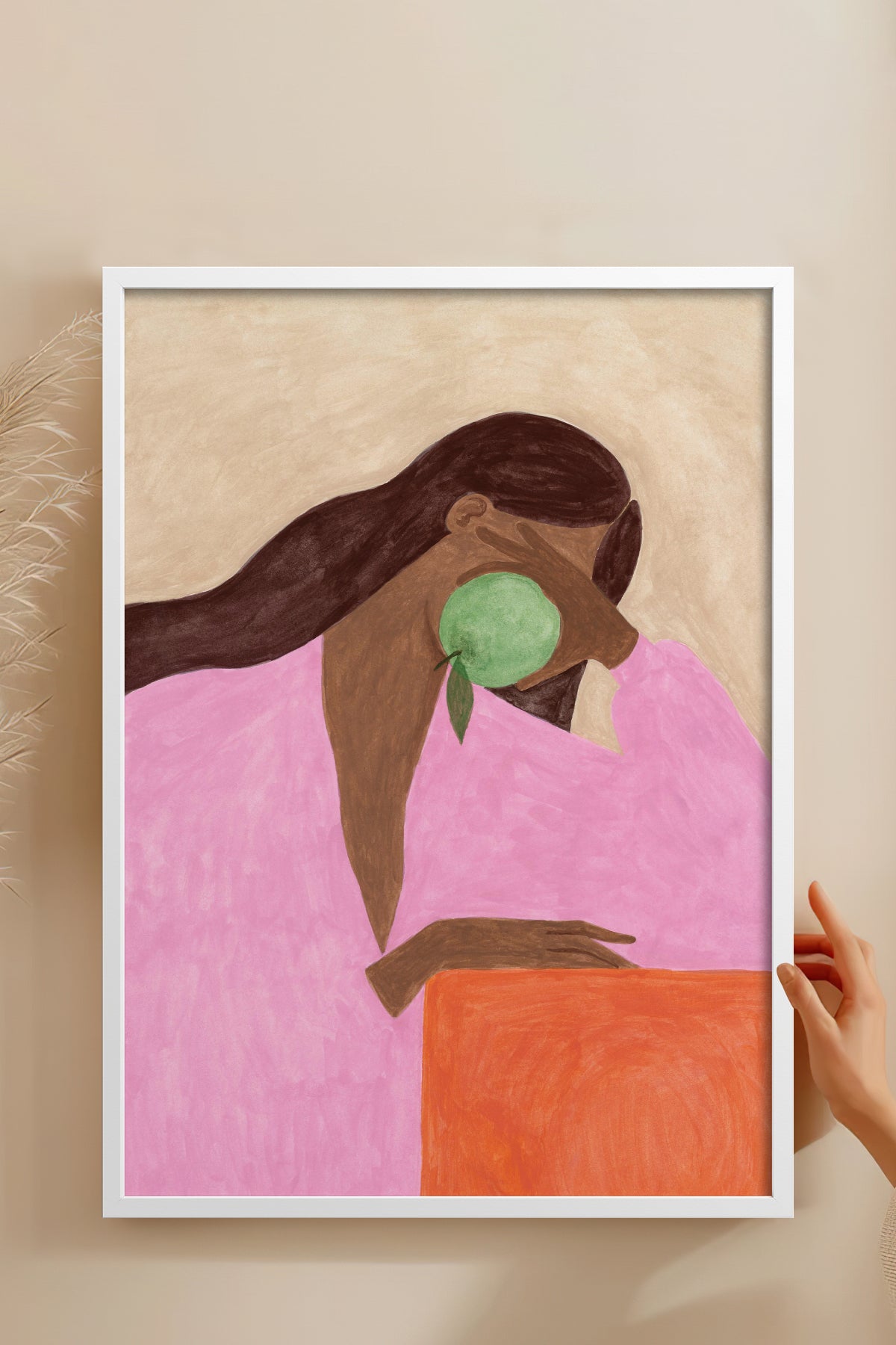 HOMEPACK Ahşap Çerçeveli Tablo Çerçeveli Poster Sanatsal Modern Duvar Dekoru BEK-8334
