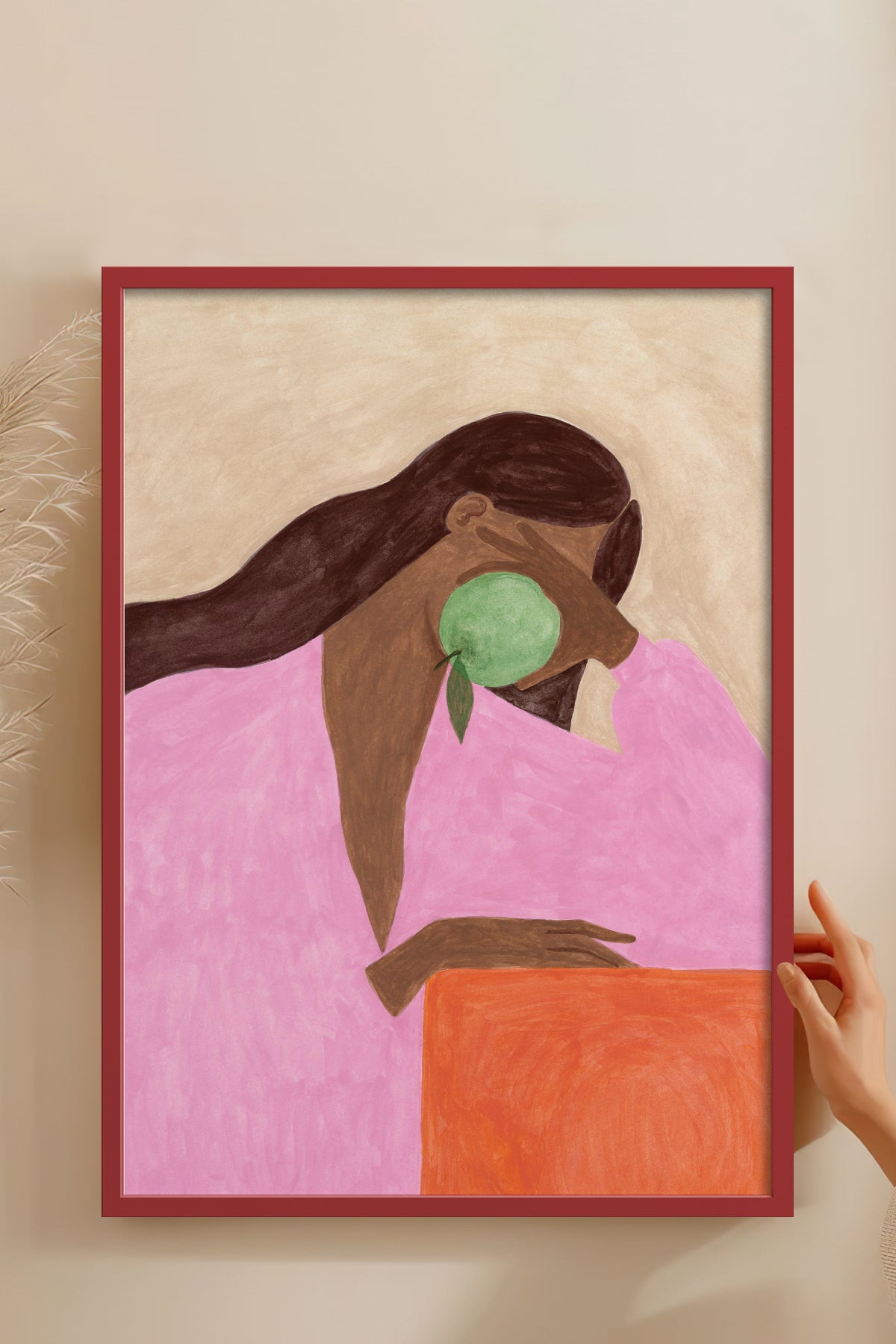 HOMEPACK Ahşap Çerçeveli Tablo Çerçeveli Poster Sanatsal Modern Duvar Dekoru BEK-8334