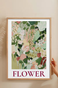 HOMEPACK Ahşap Çerçeveli Tablo Çerçeveli Poster Sanatsal Modern Duvar Dekoru BEK-8335