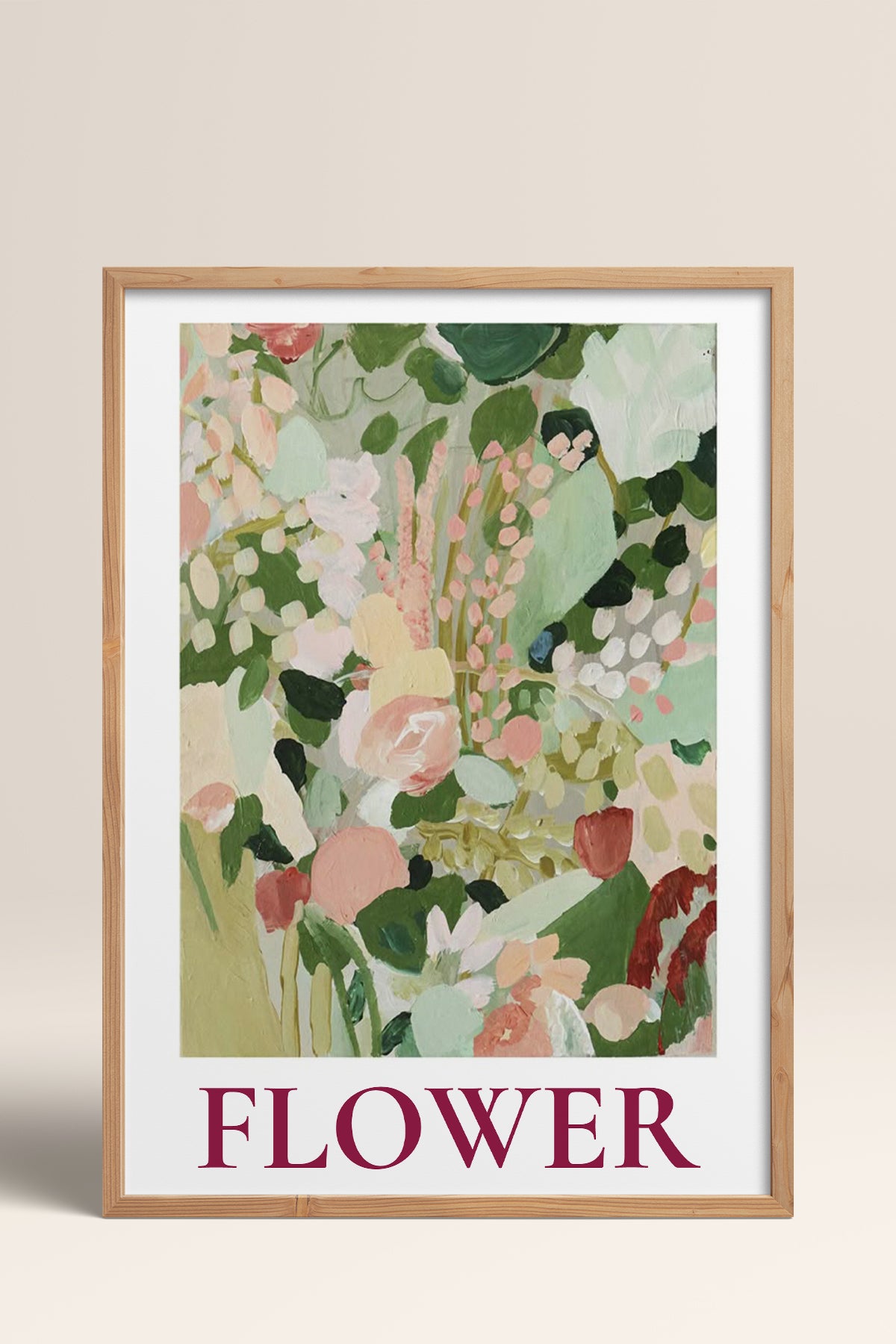 HOMEPACK Ahşap Çerçeveli Tablo Çerçeveli Poster Sanatsal Modern Duvar Dekoru BEK-8335