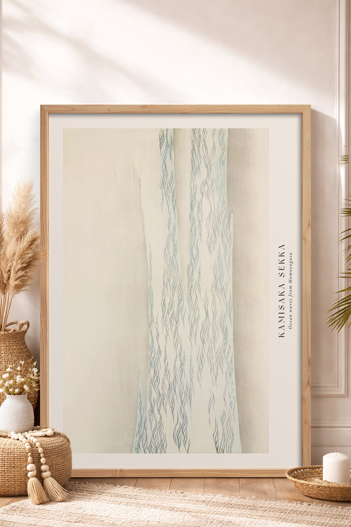 HOMEPACK Ahşap Çerçeveli Tablo Çerçeveli Poster Sanatsal Modern Duvar Dekoru BEK-8336