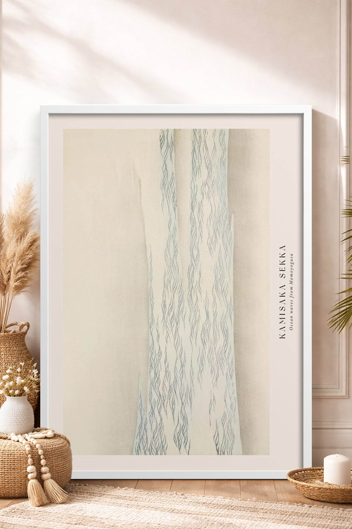 HOMEPACK Ahşap Çerçeveli Tablo Çerçeveli Poster Sanatsal Modern Duvar Dekoru BEK-8336