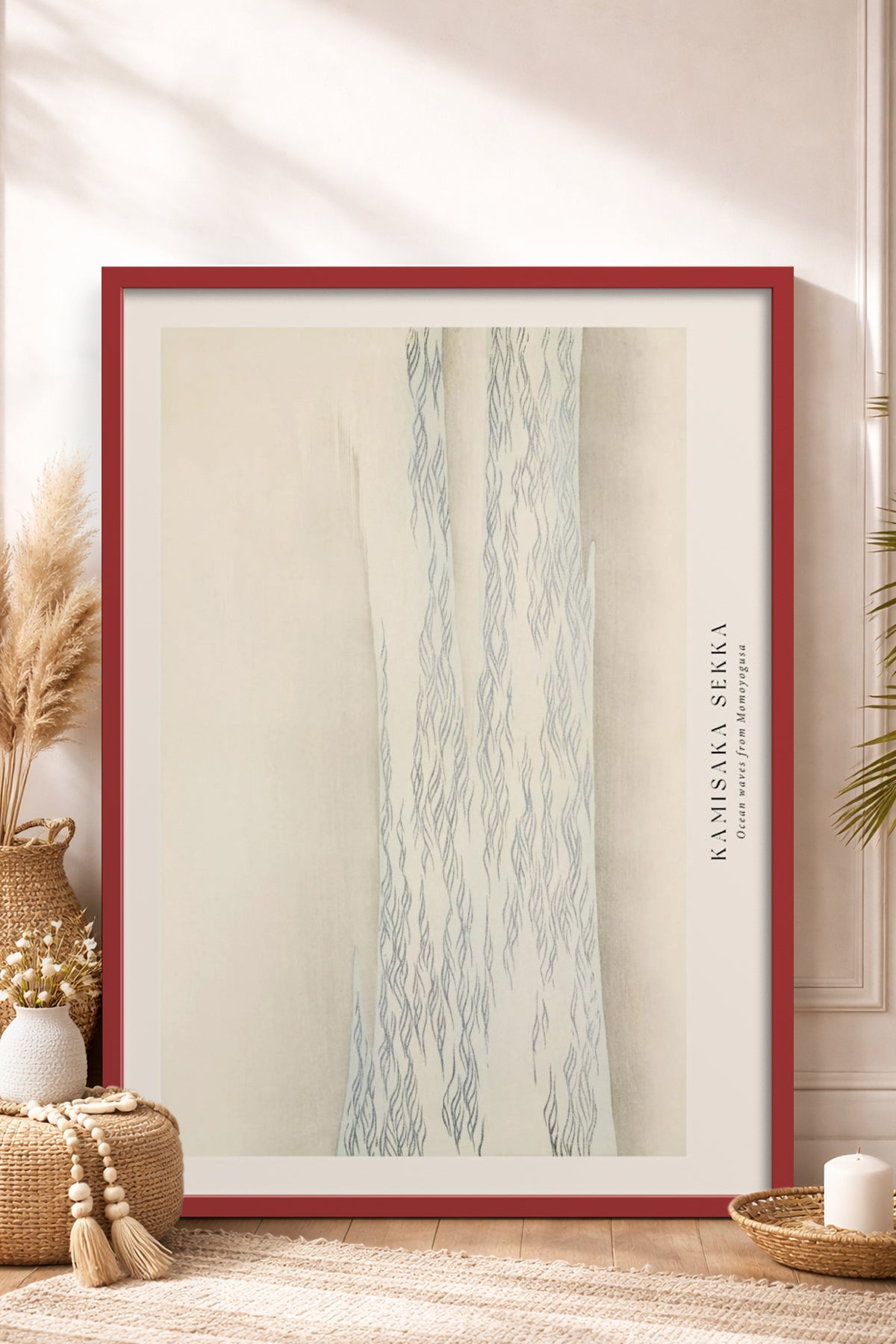 HOMEPACK Ahşap Çerçeveli Tablo Çerçeveli Poster Sanatsal Modern Duvar Dekoru BEK-8336