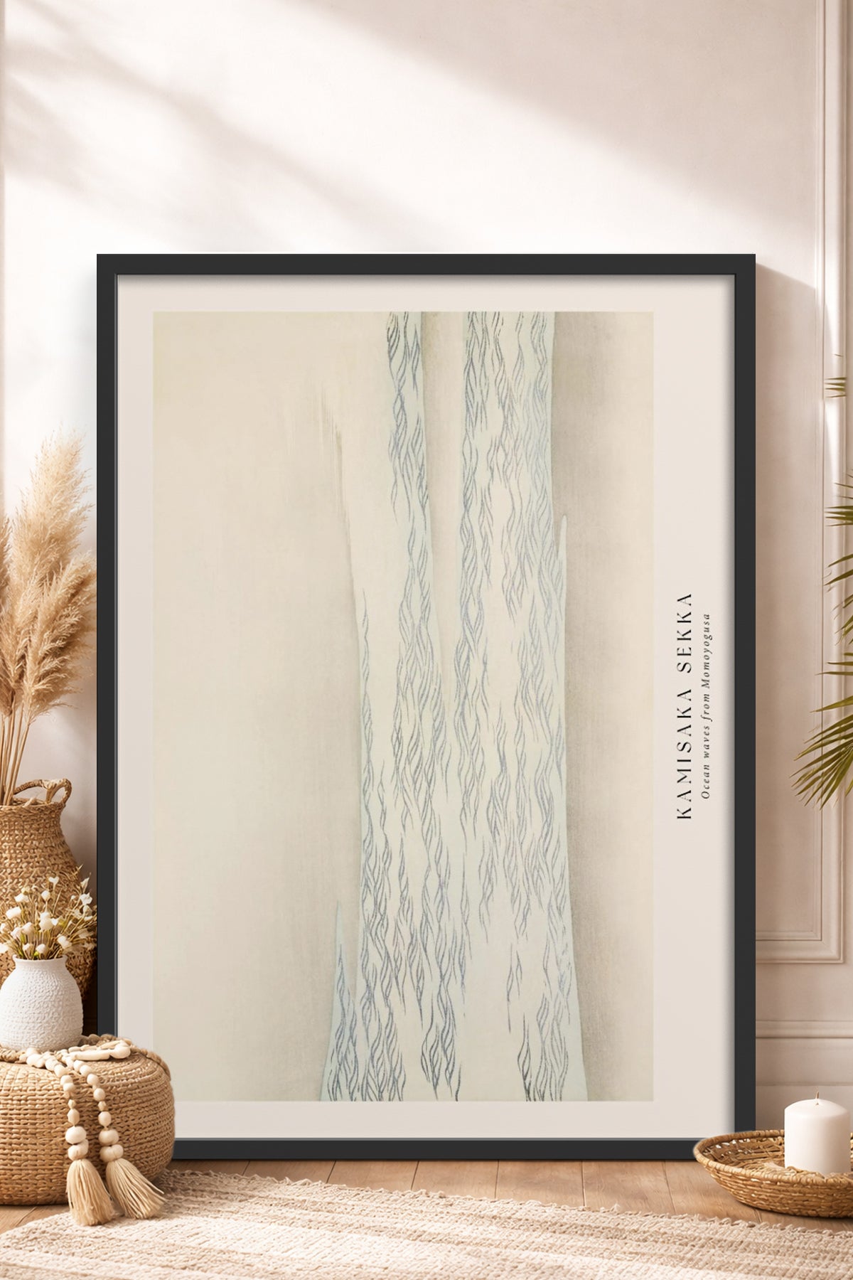 HOMEPACK Ahşap Çerçeveli Tablo Çerçeveli Poster Sanatsal Modern Duvar Dekoru BEK-8336