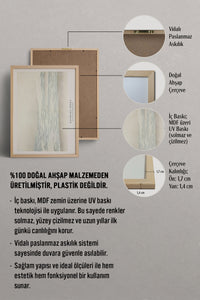 HOMEPACK Ahşap Çerçeveli Tablo Çerçeveli Poster Sanatsal Modern Duvar Dekoru BEK-8336