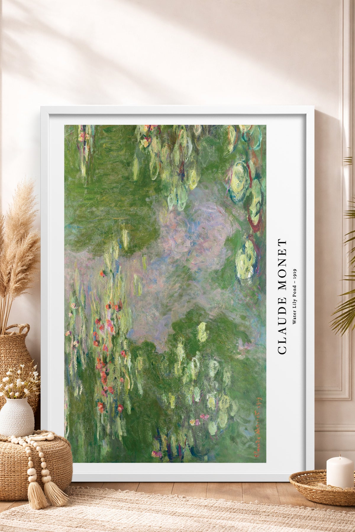 HOMEPACK Ahşap Çerçeveli Tablo Çerçeveli Poster Sanatsal Modern Duvar Dekoru BEK-8337
