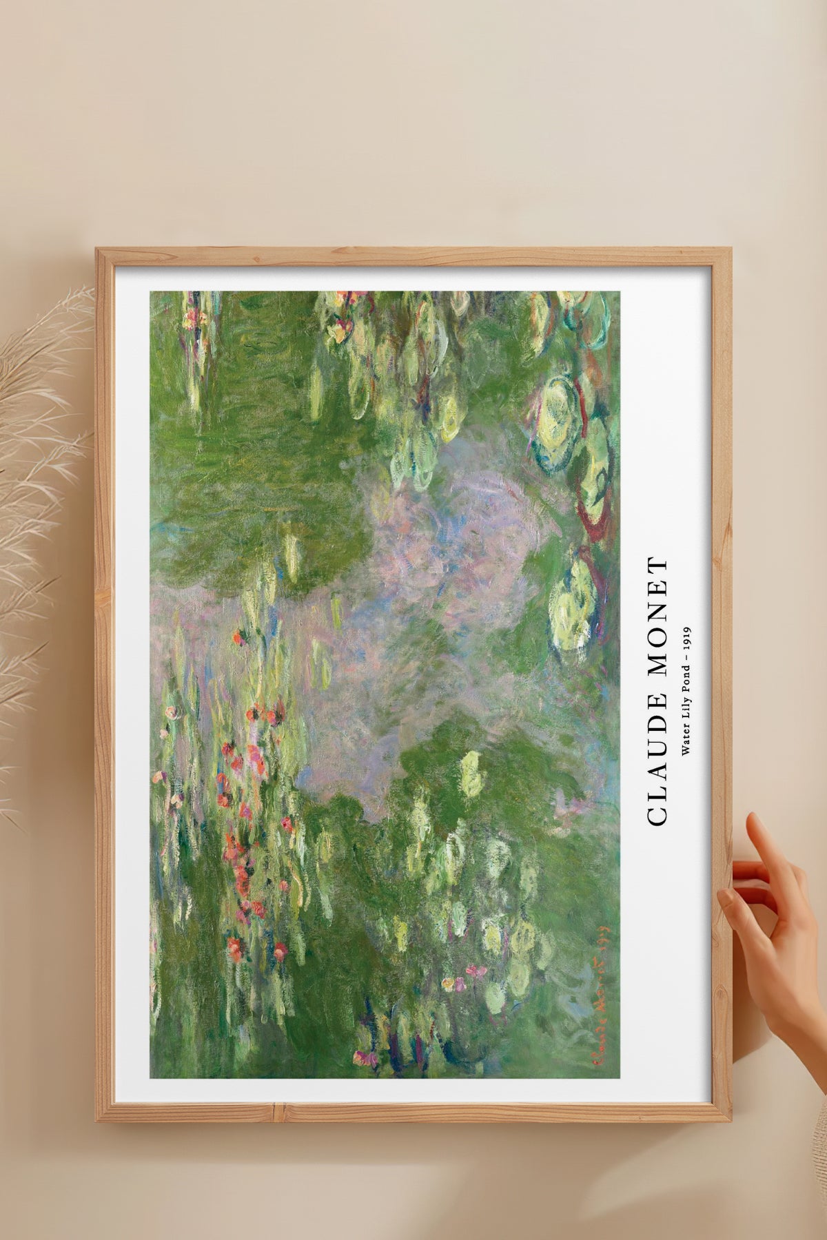 HOMEPACK Ahşap Çerçeveli Tablo Çerçeveli Poster Sanatsal Modern Duvar Dekoru BEK-8337