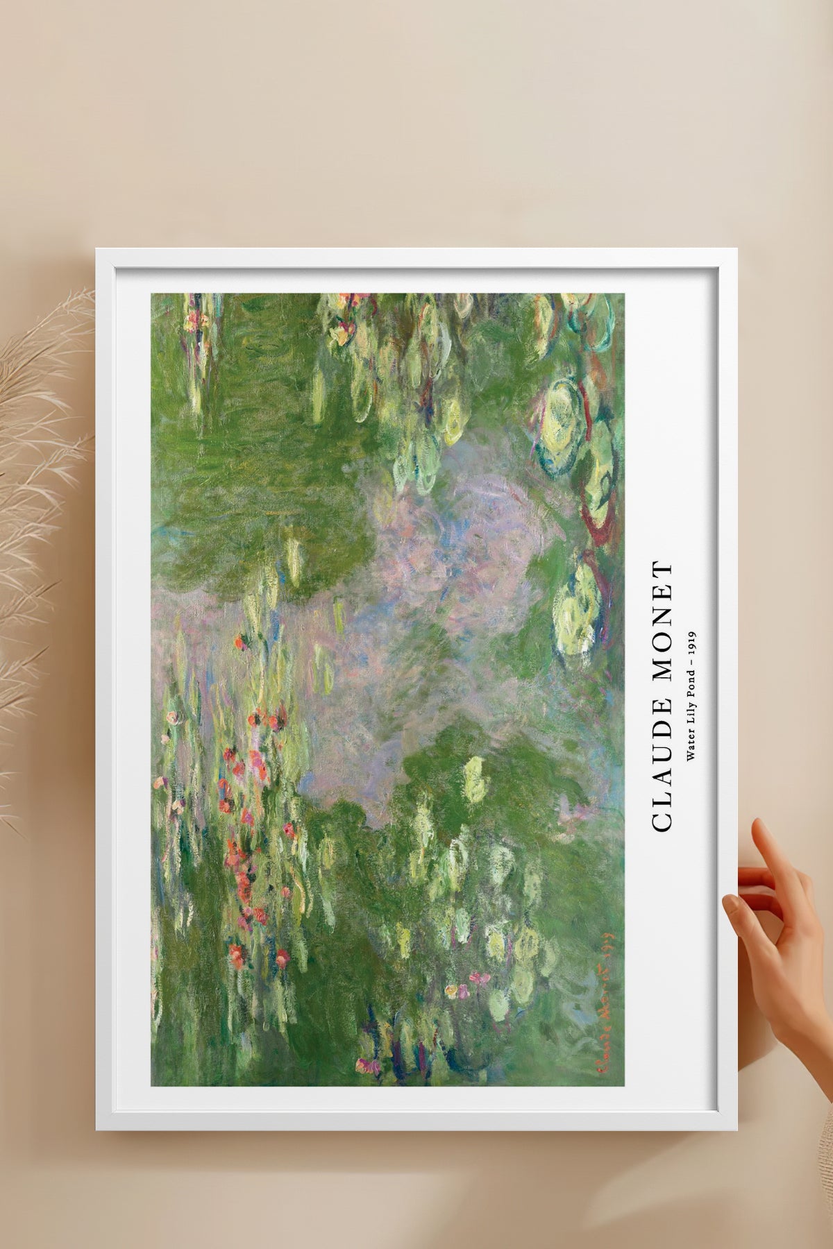 HOMEPACK Ahşap Çerçeveli Tablo Çerçeveli Poster Sanatsal Modern Duvar Dekoru BEK-8337
