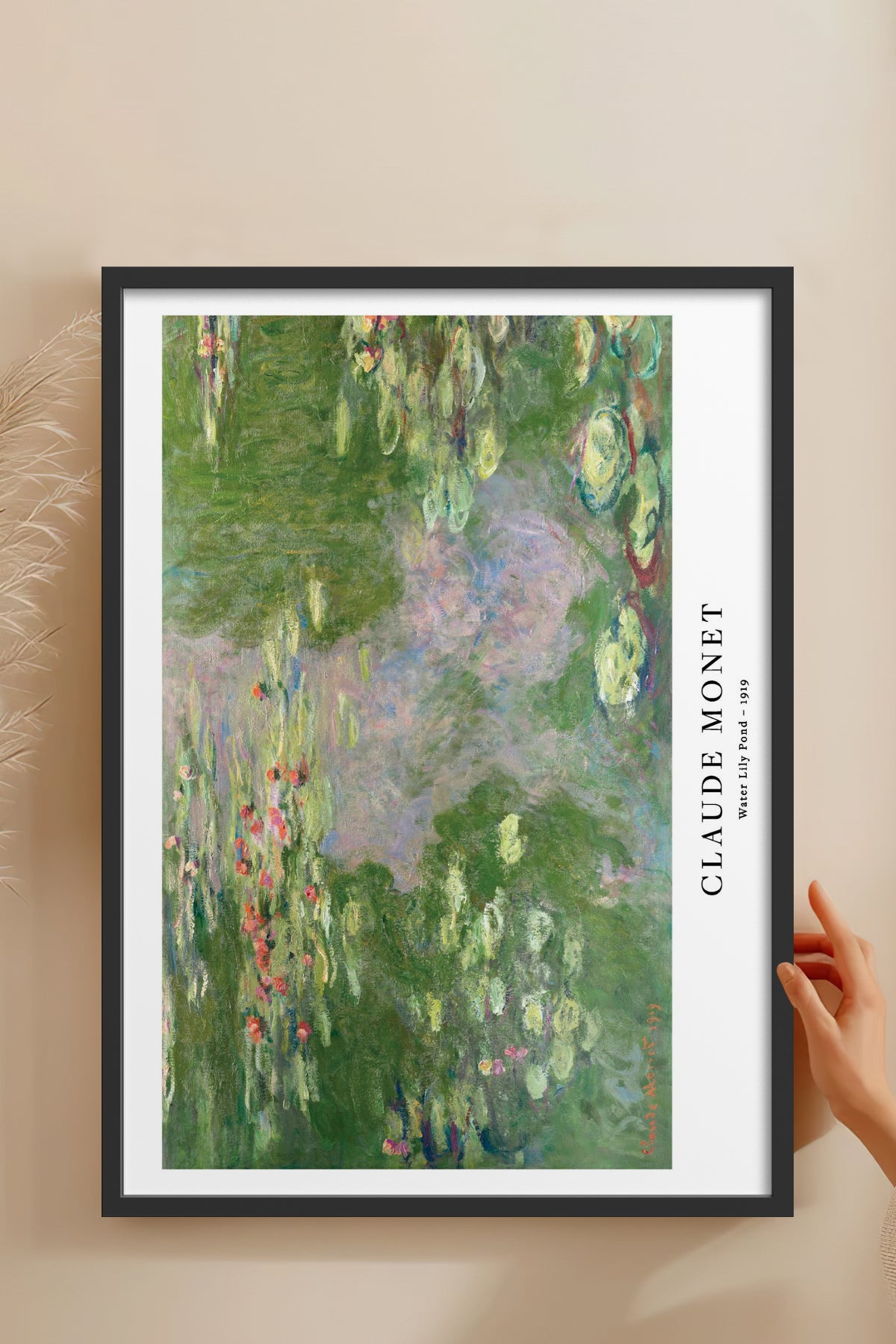 HOMEPACK Ahşap Çerçeveli Tablo Çerçeveli Poster Sanatsal Modern Duvar Dekoru BEK-8337
