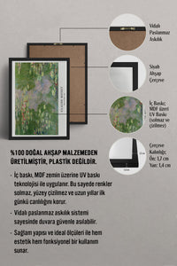 HOMEPACK Ahşap Çerçeveli Tablo Çerçeveli Poster Sanatsal Modern Duvar Dekoru BEK-8337