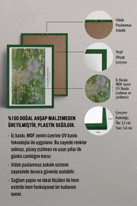 HOMEPACK Ahşap Çerçeveli Tablo Çerçeveli Poster Sanatsal Modern Duvar Dekoru BEK-8337