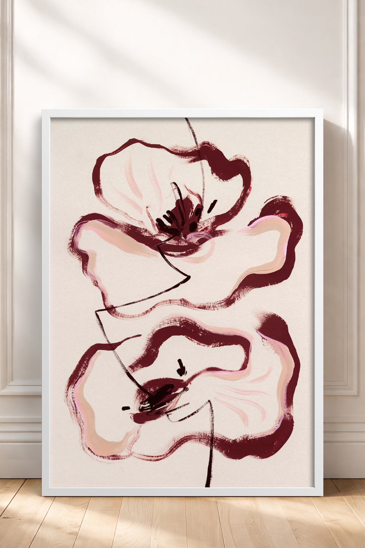 HOMEPACK Ahşap Çerçeveli Tablo Çerçeveli Poster Sanatsal Modern Duvar Dekoru BEK-8338