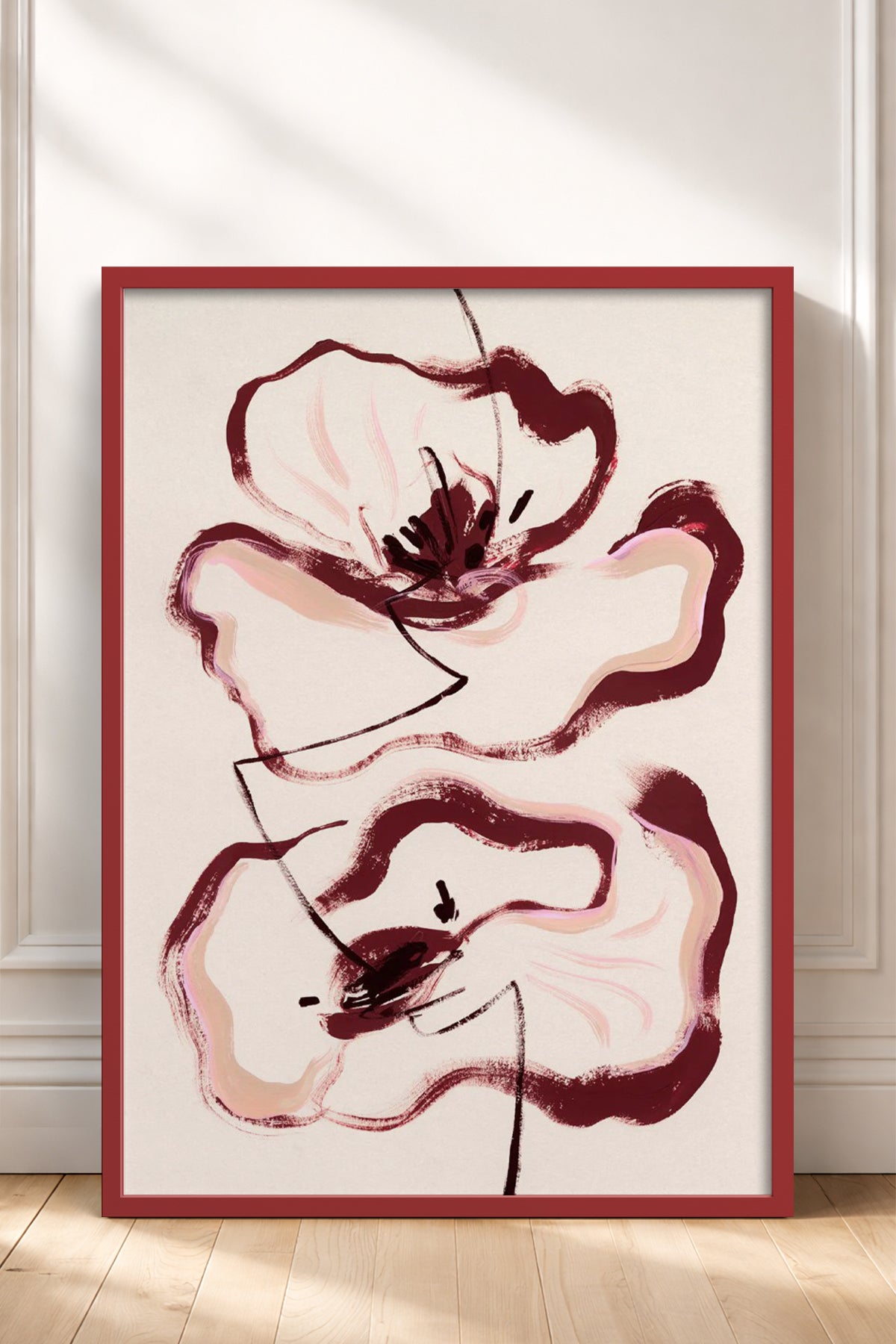 HOMEPACK Ahşap Çerçeveli Tablo Çerçeveli Poster Sanatsal Modern Duvar Dekoru BEK-8338