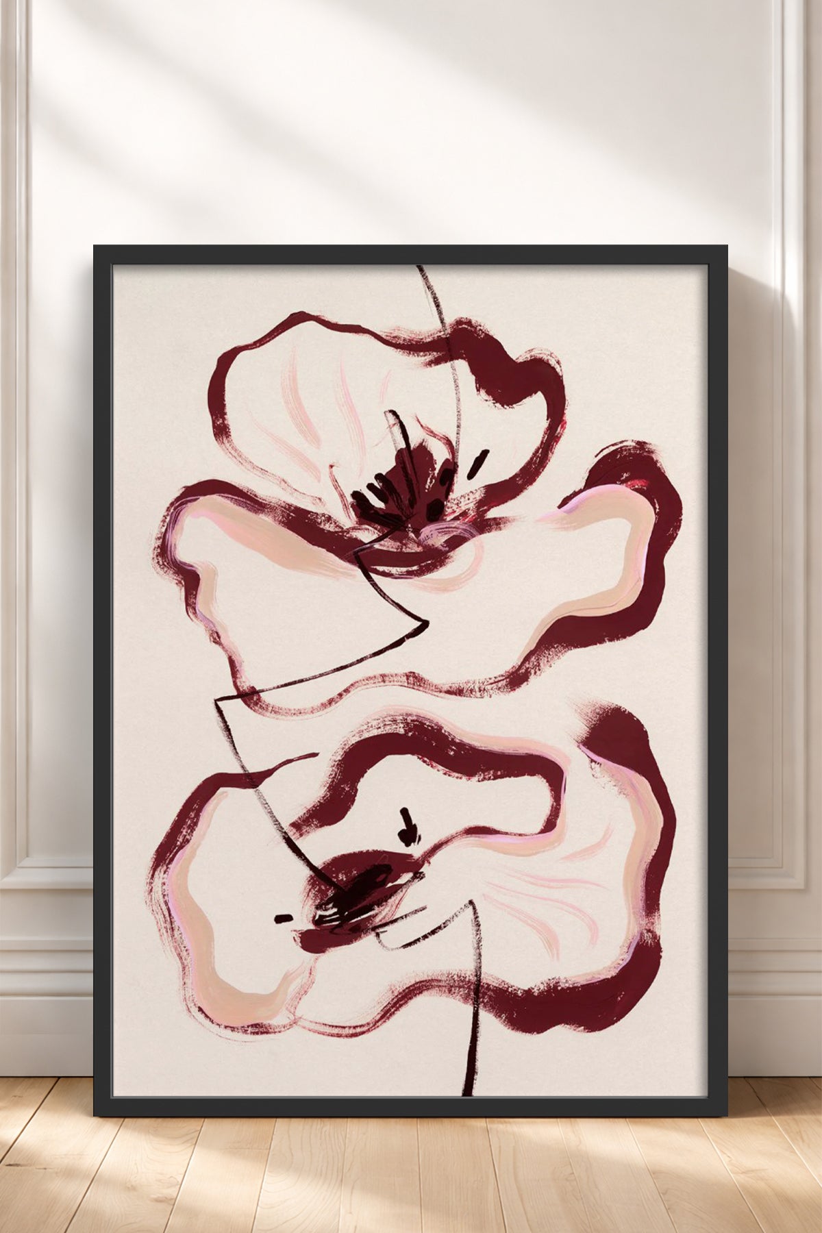 HOMEPACK Ahşap Çerçeveli Tablo Çerçeveli Poster Sanatsal Modern Duvar Dekoru BEK-8338