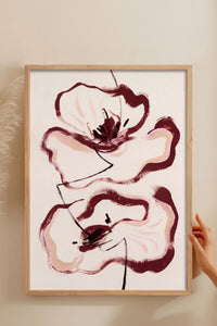 HOMEPACK Ahşap Çerçeveli Tablo Çerçeveli Poster Sanatsal Modern Duvar Dekoru BEK-8338