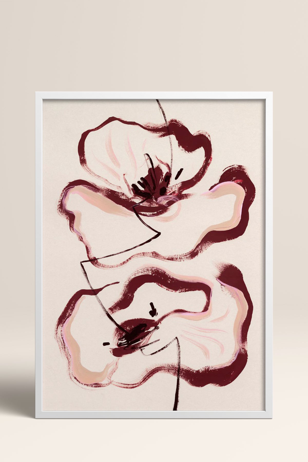 HOMEPACK Ahşap Çerçeveli Tablo Çerçeveli Poster Sanatsal Modern Duvar Dekoru BEK-8338