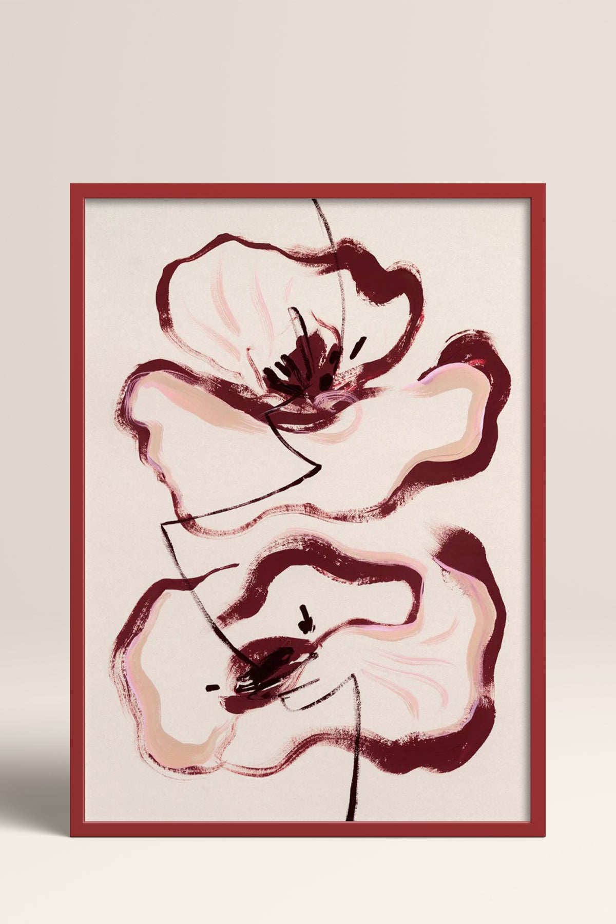 HOMEPACK Ahşap Çerçeveli Tablo Çerçeveli Poster Sanatsal Modern Duvar Dekoru BEK-8338