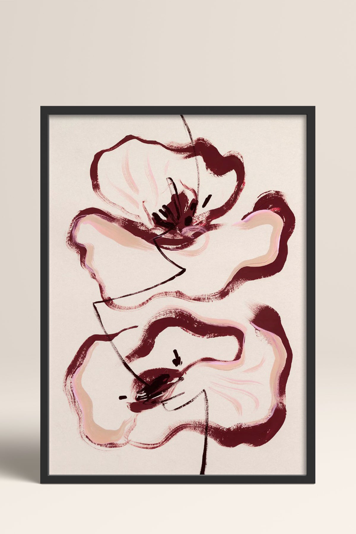 HOMEPACK Ahşap Çerçeveli Tablo Çerçeveli Poster Sanatsal Modern Duvar Dekoru BEK-8338