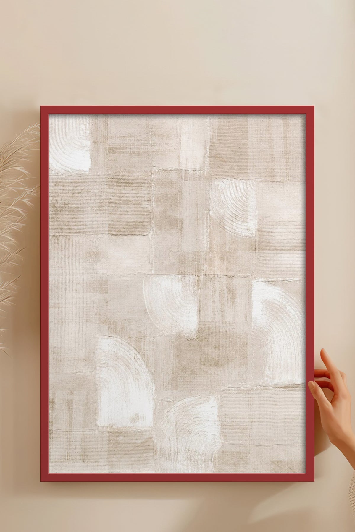 HOMEPACK Ahşap Çerçeveli Tablo Çerçeveli Poster Sanatsal Modern Duvar Dekoru BEK-8339