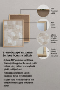 HOMEPACK Ahşap Çerçeveli Tablo Çerçeveli Poster Sanatsal Modern Duvar Dekoru BEK-8339