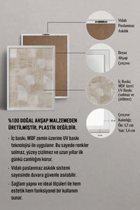 HOMEPACK Ahşap Çerçeveli Tablo Çerçeveli Poster Sanatsal Modern Duvar Dekoru BEK-8339