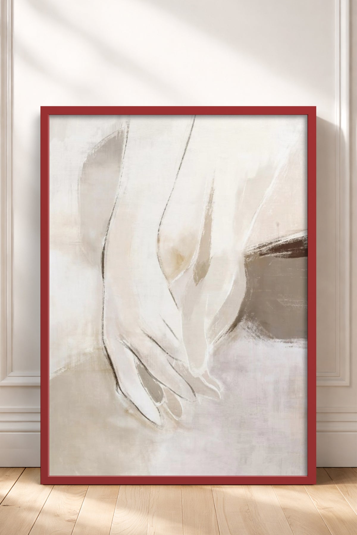 HOMEPACK Ahşap Çerçeveli Tablo Çerçeveli Poster Sanatsal Modern Duvar Dekoru BEK-8340