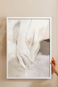 HOMEPACK Ahşap Çerçeveli Tablo Çerçeveli Poster Sanatsal Modern Duvar Dekoru BEK-8340