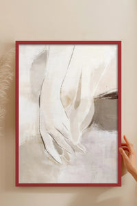 HOMEPACK Ahşap Çerçeveli Tablo Çerçeveli Poster Sanatsal Modern Duvar Dekoru BEK-8340