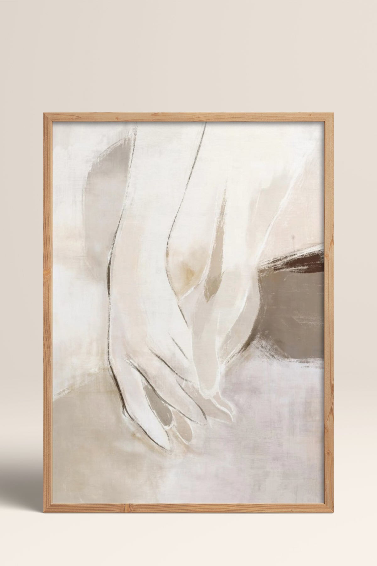 HOMEPACK Ahşap Çerçeveli Tablo Çerçeveli Poster Sanatsal Modern Duvar Dekoru BEK-8340