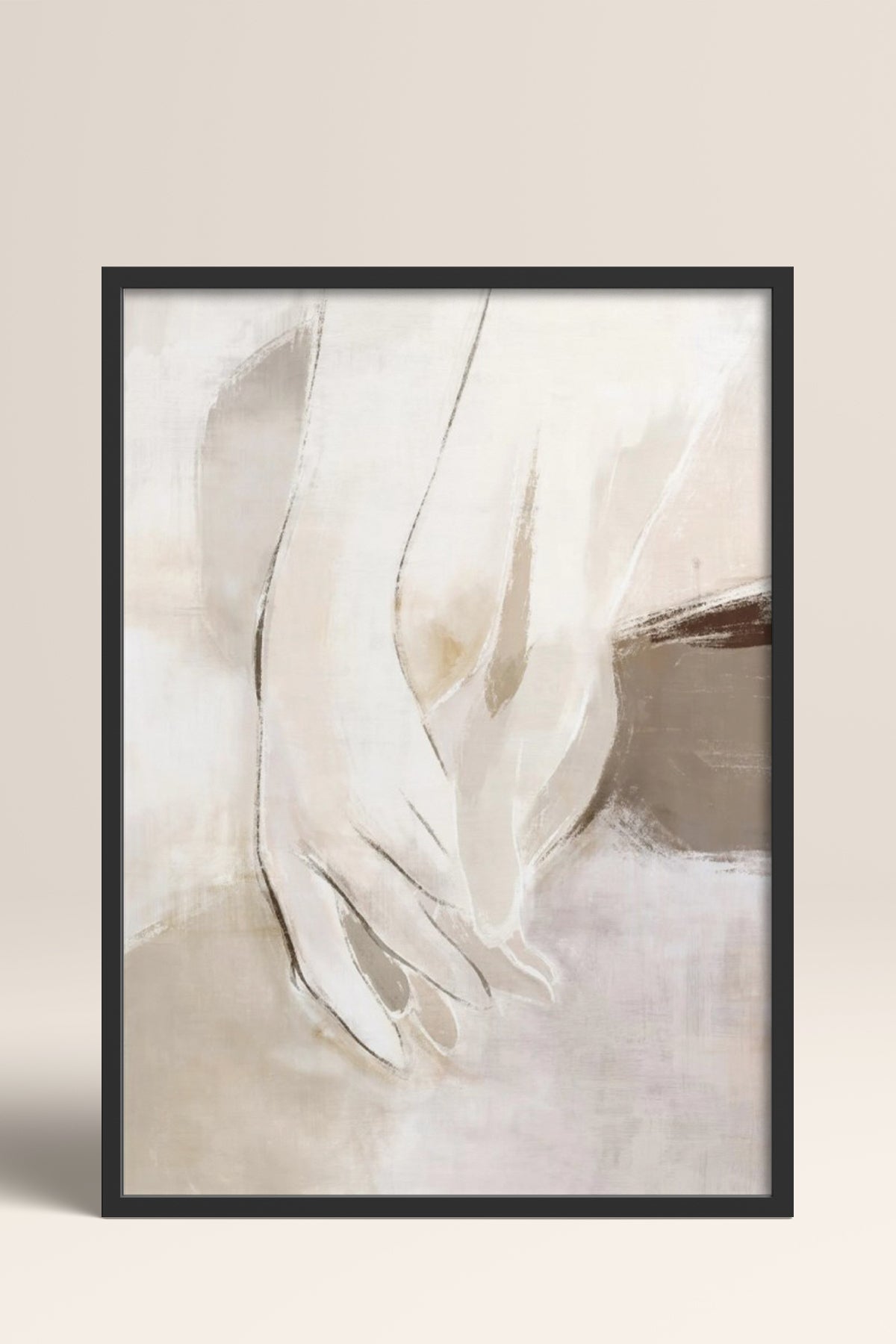 HOMEPACK Ahşap Çerçeveli Tablo Çerçeveli Poster Sanatsal Modern Duvar Dekoru BEK-8340