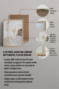 HOMEPACK Ahşap Çerçeveli Tablo Çerçeveli Poster Sanatsal Modern Duvar Dekoru BEK-8340