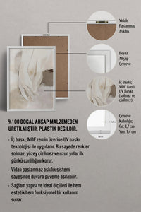 HOMEPACK Ahşap Çerçeveli Tablo Çerçeveli Poster Sanatsal Modern Duvar Dekoru BEK-8340