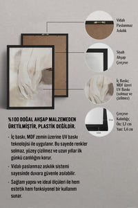 HOMEPACK Ahşap Çerçeveli Tablo Çerçeveli Poster Sanatsal Modern Duvar Dekoru BEK-8340