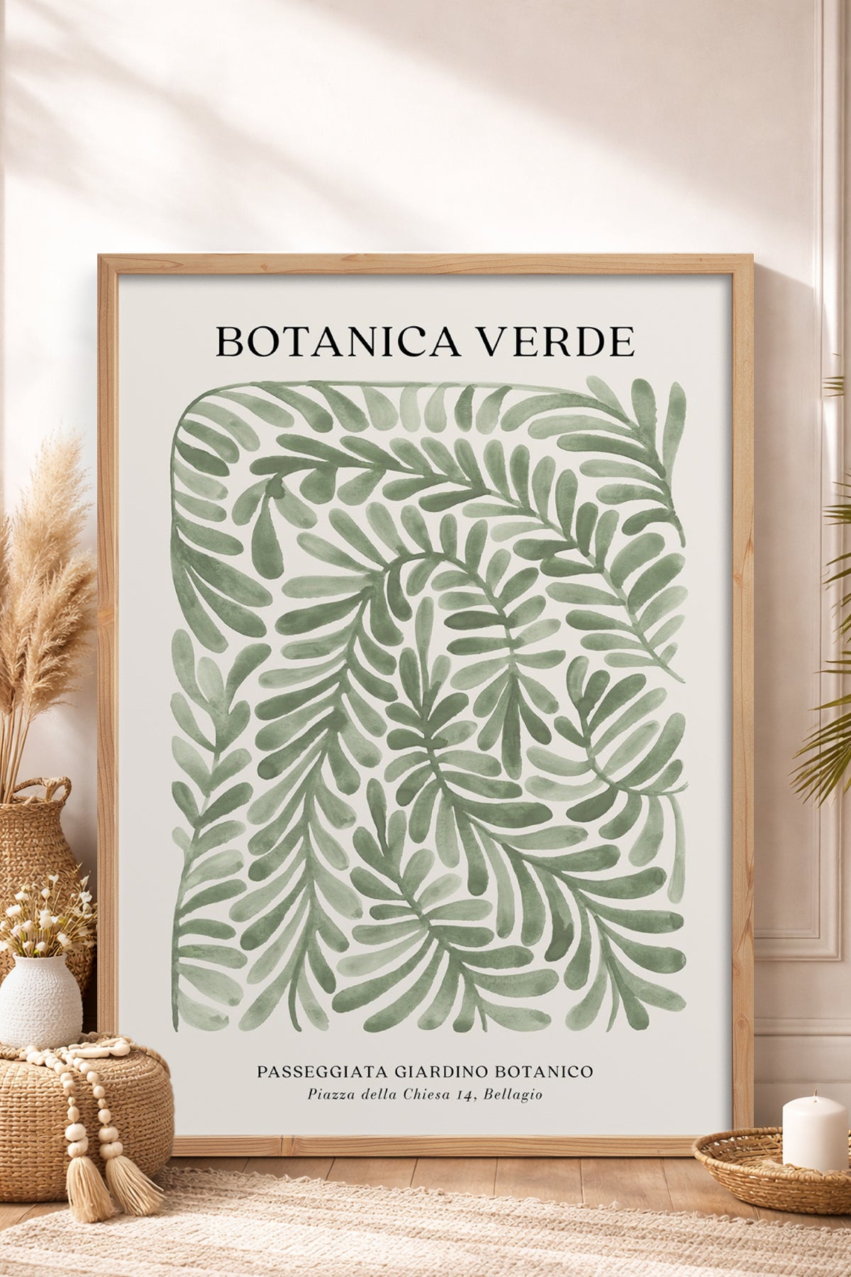 HOMEPACK Ahşap Çerçeveli Tablo Çerçeveli Poster Sanatsal Modern Duvar Dekoru BEK-8342