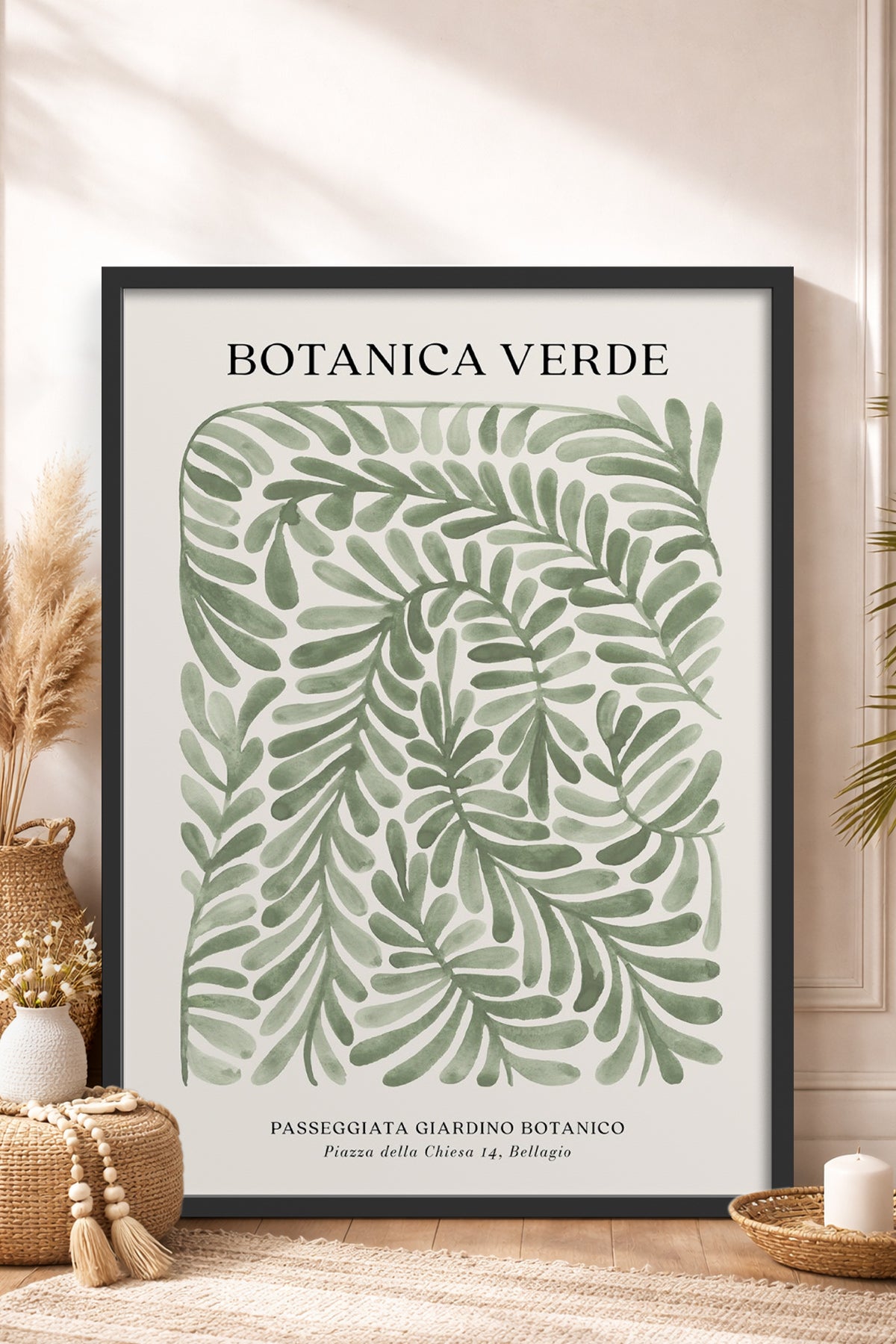 HOMEPACK Ahşap Çerçeveli Tablo Çerçeveli Poster Sanatsal Modern Duvar Dekoru BEK-8342