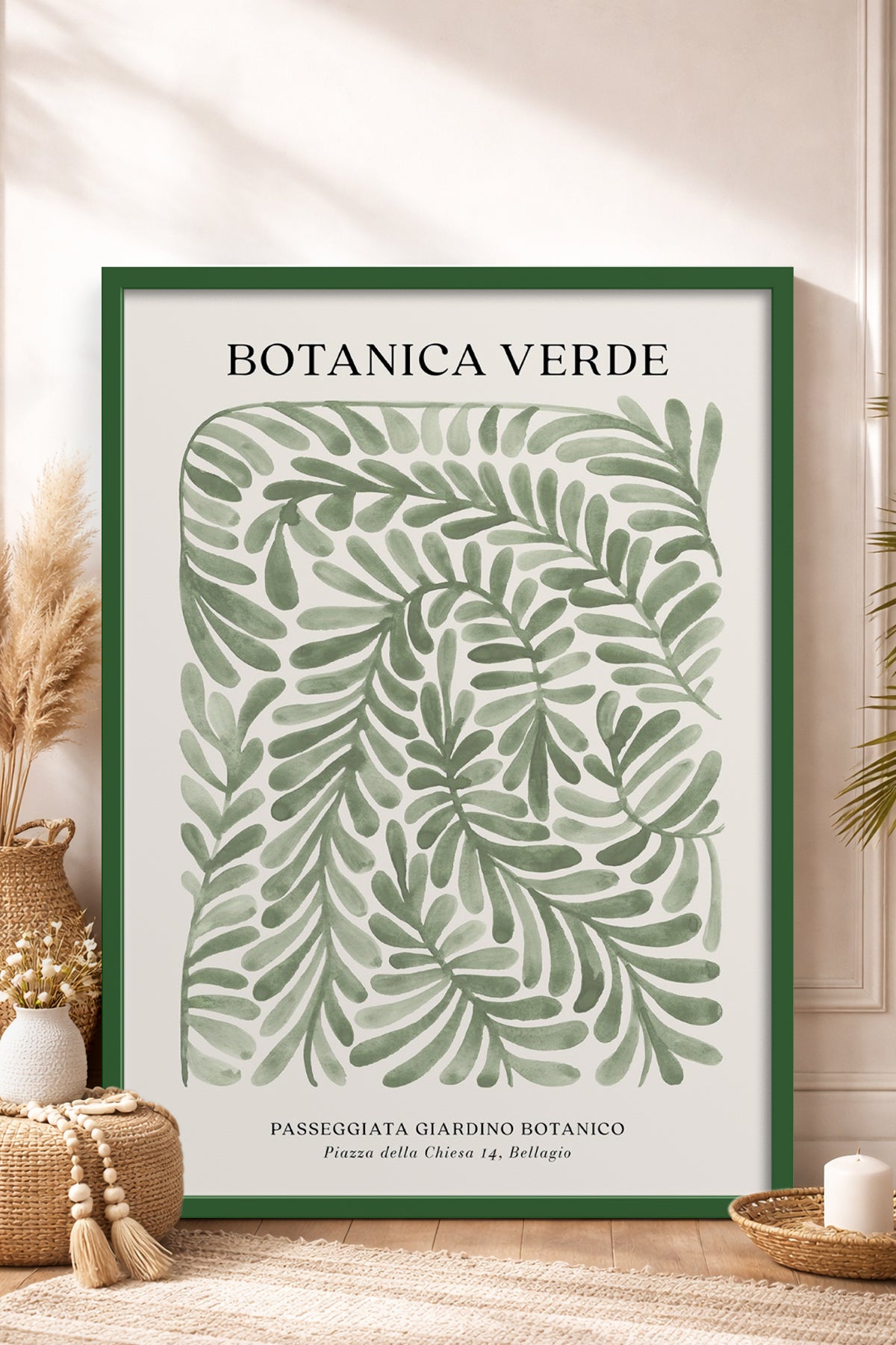 HOMEPACK Ahşap Çerçeveli Tablo Çerçeveli Poster Sanatsal Modern Duvar Dekoru BEK-8342