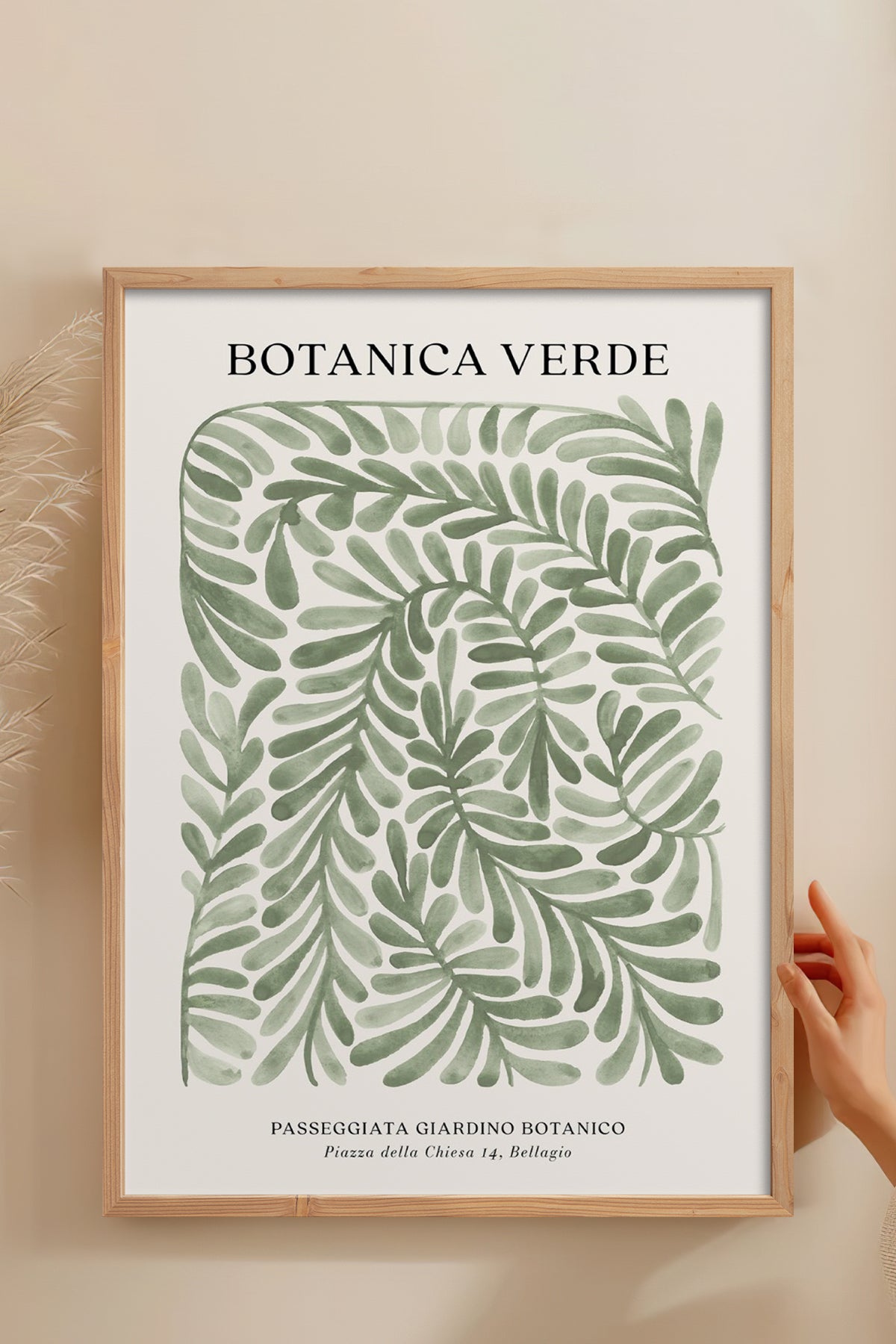 HOMEPACK Ahşap Çerçeveli Tablo Çerçeveli Poster Sanatsal Modern Duvar Dekoru BEK-8342