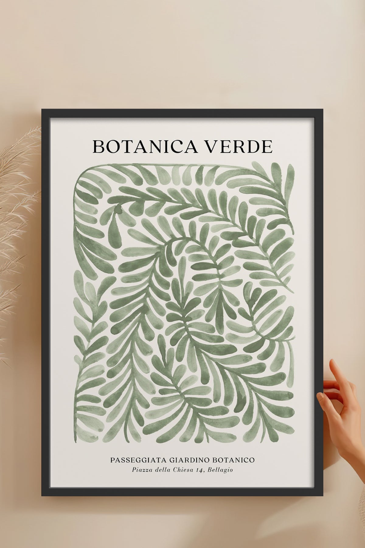 HOMEPACK Ahşap Çerçeveli Tablo Çerçeveli Poster Sanatsal Modern Duvar Dekoru BEK-8342