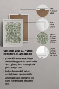 HOMEPACK Ahşap Çerçeveli Tablo Çerçeveli Poster Sanatsal Modern Duvar Dekoru BEK-8342