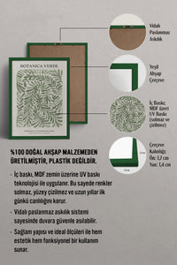 HOMEPACK Ahşap Çerçeveli Tablo Çerçeveli Poster Sanatsal Modern Duvar Dekoru BEK-8342