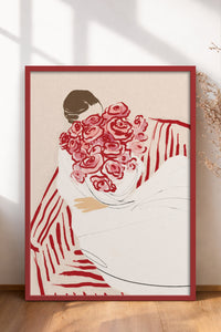 HOMEPACK Ahşap Çerçeveli Tablo Çerçeveli Poster Sanatsal Modern Duvar Dekoru BEK-8343
