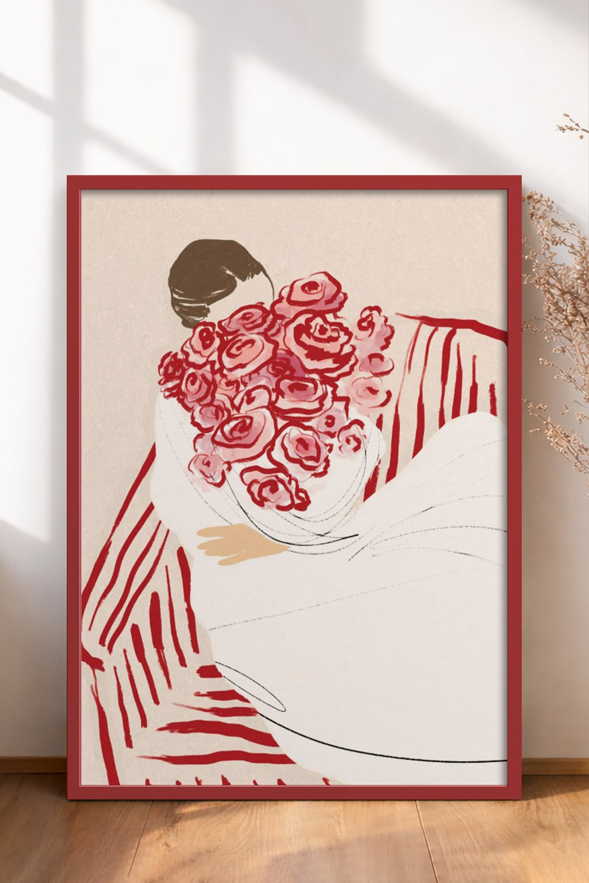 HOMEPACK Ahşap Çerçeveli Tablo Çerçeveli Poster Sanatsal Modern Duvar Dekoru BEK-8343