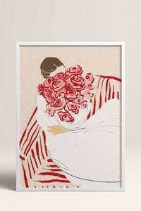HOMEPACK Ahşap Çerçeveli Tablo Çerçeveli Poster Sanatsal Modern Duvar Dekoru BEK-8343