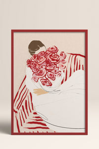 HOMEPACK Ahşap Çerçeveli Tablo Çerçeveli Poster Sanatsal Modern Duvar Dekoru BEK-8343