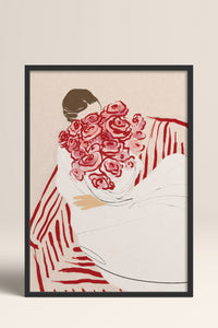HOMEPACK Ahşap Çerçeveli Tablo Çerçeveli Poster Sanatsal Modern Duvar Dekoru BEK-8343