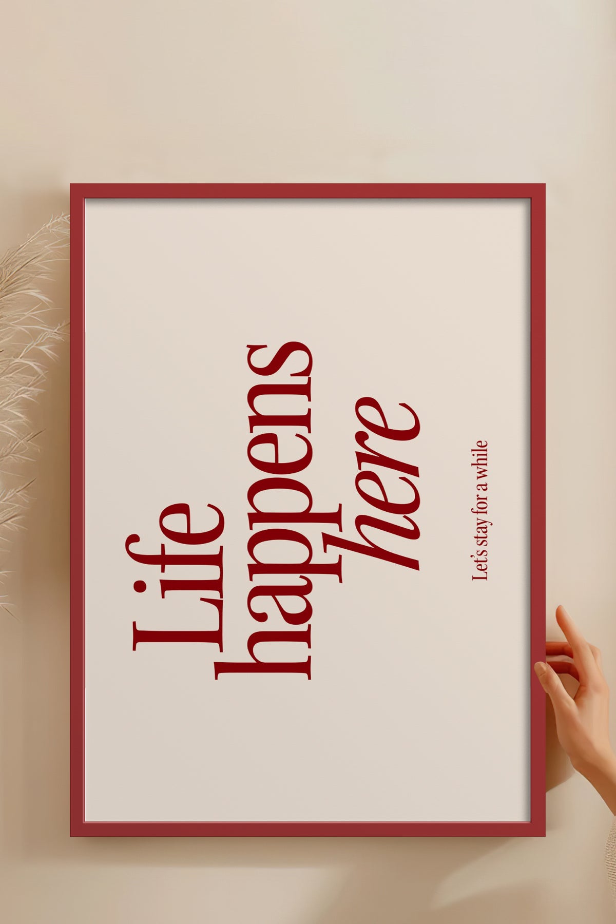 HOMEPACK Ahşap Çerçeveli Tablo Çerçeveli Poster Sanatsal Modern Duvar Dekoru BEK-8344