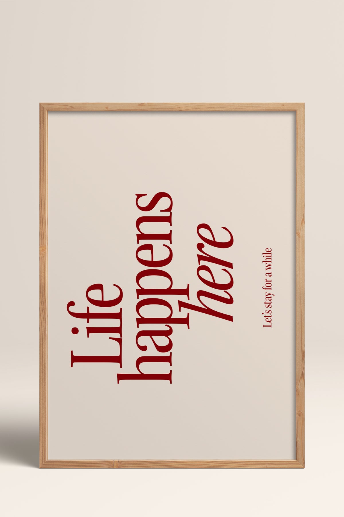 HOMEPACK Ahşap Çerçeveli Tablo Çerçeveli Poster Sanatsal Modern Duvar Dekoru BEK-8344