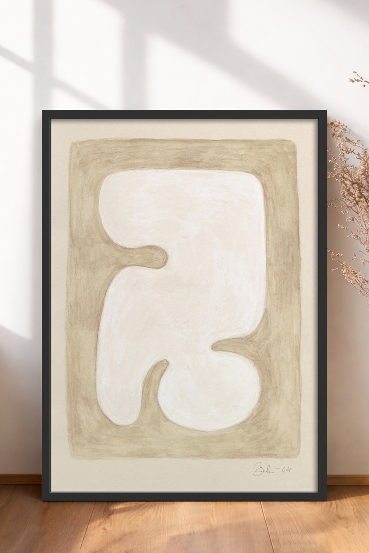 HOMEPACK Ahşap Çerçeveli Tablo Çerçeveli Poster Sanatsal Modern Duvar Dekoru BEK-8345